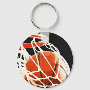 Basketball Artwork Sleutelhanger