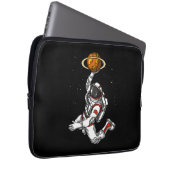 Basketball Astronaut Space Planet Cosmic Laptop Sleeve (Voorkant Rechts)