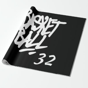 Basketball Athletic Sport Nummer 32 Cadeaupapier