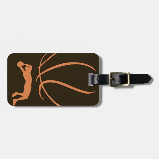 Basketball-atleet Bagagelabel (Voorkant horizontaal)