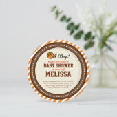 Basketball Baby shower Uitnodiging (Staand voorkant)