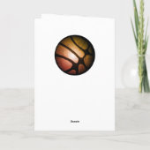 Basketball Ball Boy FotoHappy Birthday Kaart (Achterkant)