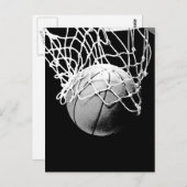 Basketball Ball Briefkaart (Voorkant / Achterkant)