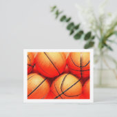 Basketball Ball Briefkaart (Staand voorkant)