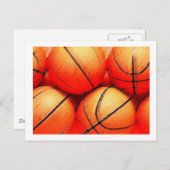 Basketball Ball Briefkaart (Voorkant / Achterkant)