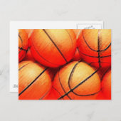 Basketball Ball Briefkaart (Voorkant / Achterkant)