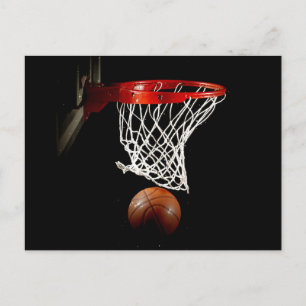 Basketball Ball & Net Briefkaart