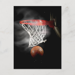 Basketball Ball & Net Briefkaart