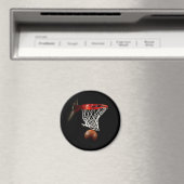 Basketball Ball & Net Magneet (Insitu (Vaatwasser))