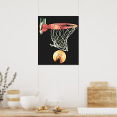 Basketball Ball & Net Poster (Keuken)