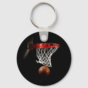 Basketball Ball & Net Sleutelhanger