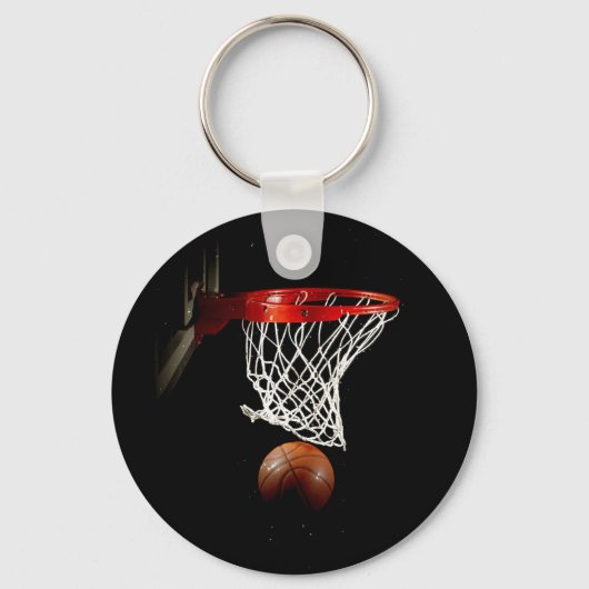 Basketball Ball & Net Sleutelhanger (Voorkant)