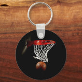 Basketball Ball & Net Sleutelhanger (Voorkant)