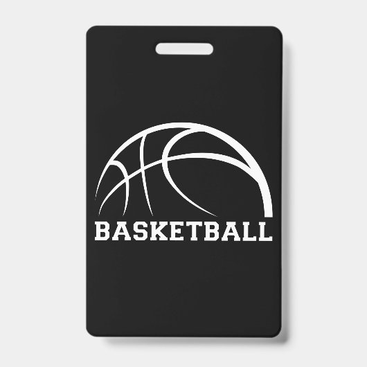 Basketball Ball-ontwerp Badge (Front)