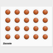 Basketball Ball Ronde Sticker (Vel)