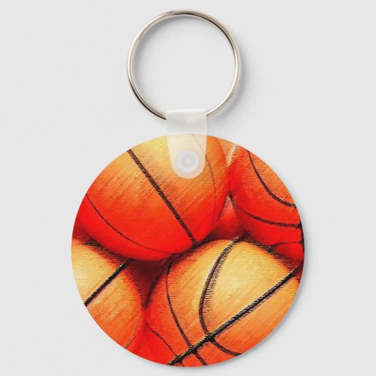 Basketball Ball Sleutelhanger (Voorkant)