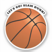 Basketball Ball-sport Sticker (Voorkant)