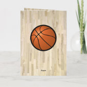 Basketball Ball Sports Bedankt Coach (Achterkant)
