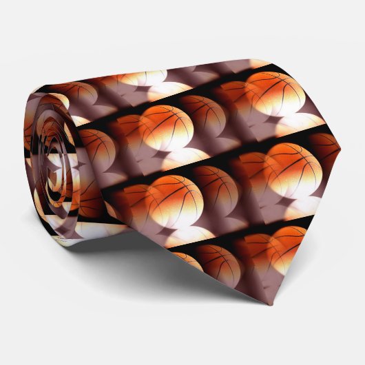 Basketball Ball Stropdas (Opgerold)