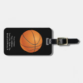 Basketball Ball, Team Sport Bagagelabel (Voorkant horizontaal)