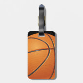 Basketball Ball, Team Sport Bagagelabel (Achterkant verticaal)