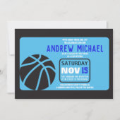 BASKETBALL Bar Mitzvah Invitation (Devant)