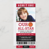 Basketball Bar Mitzvah Invitations (Devant)