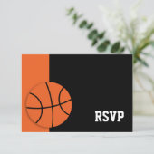 Basketball Bar Mitzvah RSVP (Staand voorkant)