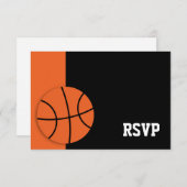 Basketball Bar Mitzvah RSVP (Voorkant / Achterkant)