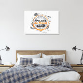 Basketball Bar Mitzvah Sign In Memory Board Canvas Afdruk (Insitu (Slaapkamer))