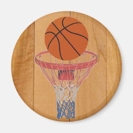 Basketball & Basket Magneet (Voorkant)