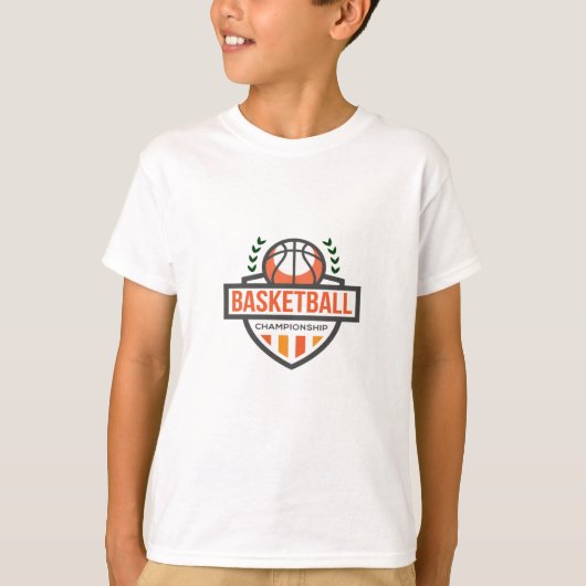 Basketball-basketbal-grappig T-shirt (Voorkant)