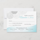 Basketball Bat Mitzvah Response RSVP Kaartje (Voorkant)