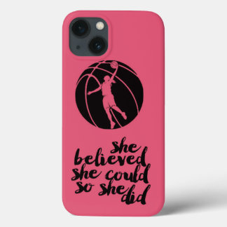 Basketball Bazel Girly Teen Girl Coach iPhone 13 Hoesje