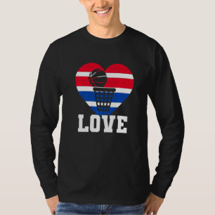 Basketball Bazel Love Heart Passion Game T-shirt