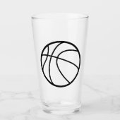 Basketball Beer Glass Glas (Voorkant)
