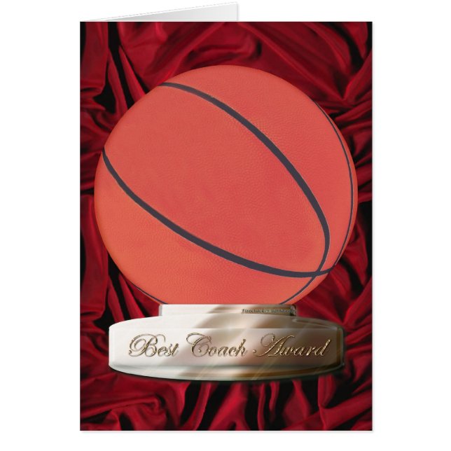 Basketball Beste coach Award - Kaart (Voorkant)