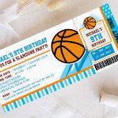 Basketball Billets Pass Anniversaire Invitation