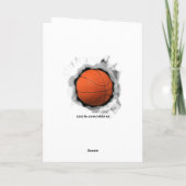 Basketball Birthday Greeting Kaart (Achterkant)