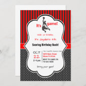 Basketball Birthday Invitation Card (Devant / Derrière)
