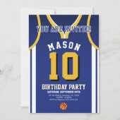  Basketball Birthday Invite  Kaart (Voorkant)