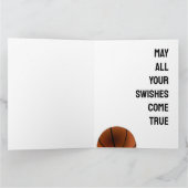 Basketball Birthday Kaart (Binnen)
