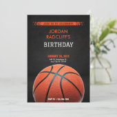 Basketball Birthday Kaart (Staand voorkant)
