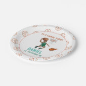 Basketball Birthday Papieren Bordje (Gekanteld)