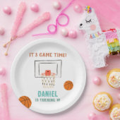 Basketball Birthday Papieren Bordje (Feest)