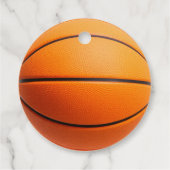Basketball Birthday Party Bedankjes Labels (Achterkant)