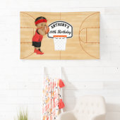 Basketball Birthday Party gepersonaliseerd Spandoek (Insitu)