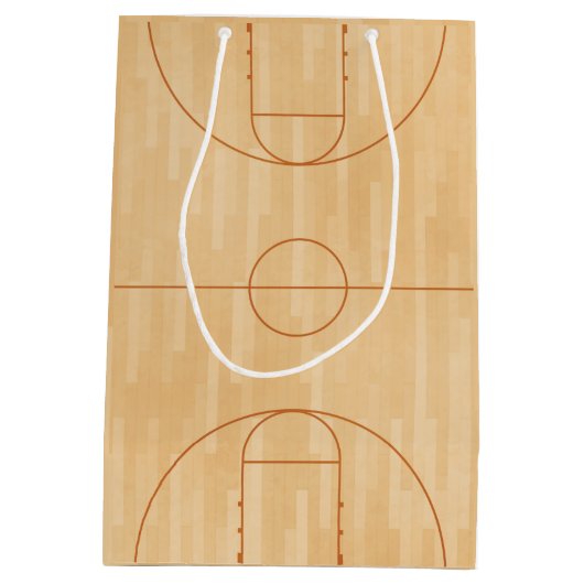 Basketball Birthday Party Guest Hartelijk dank Medium Cadeauzakje (Achterkant)