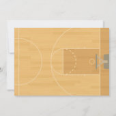 Basketball Birthday Party Kaart (Achterkant)