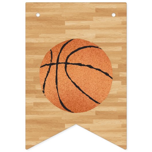 Basketball Birthday Party Vlaggetjes (Eerste vlag)